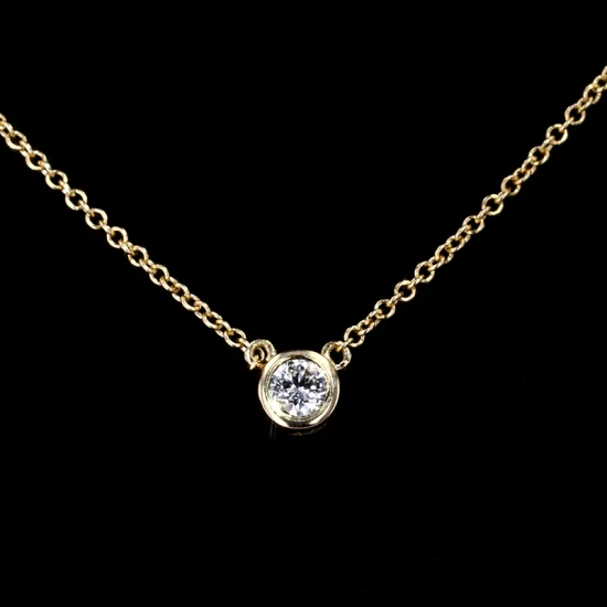 도매 14K 솔리드 옐로우 골드 연구소에서 생산한 다이아몬드 체인 목걸이 주얼리